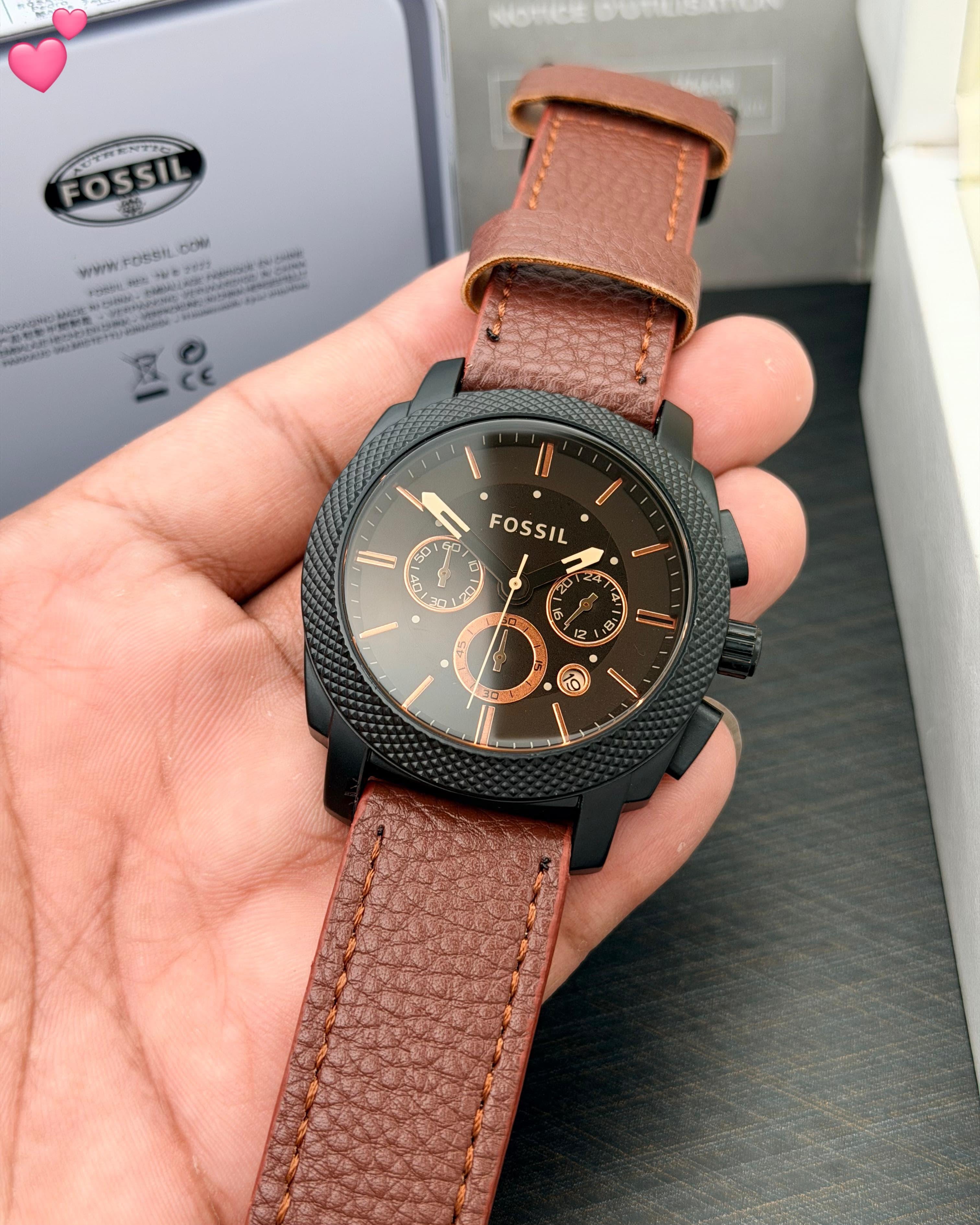 Fossil Crono d Leather