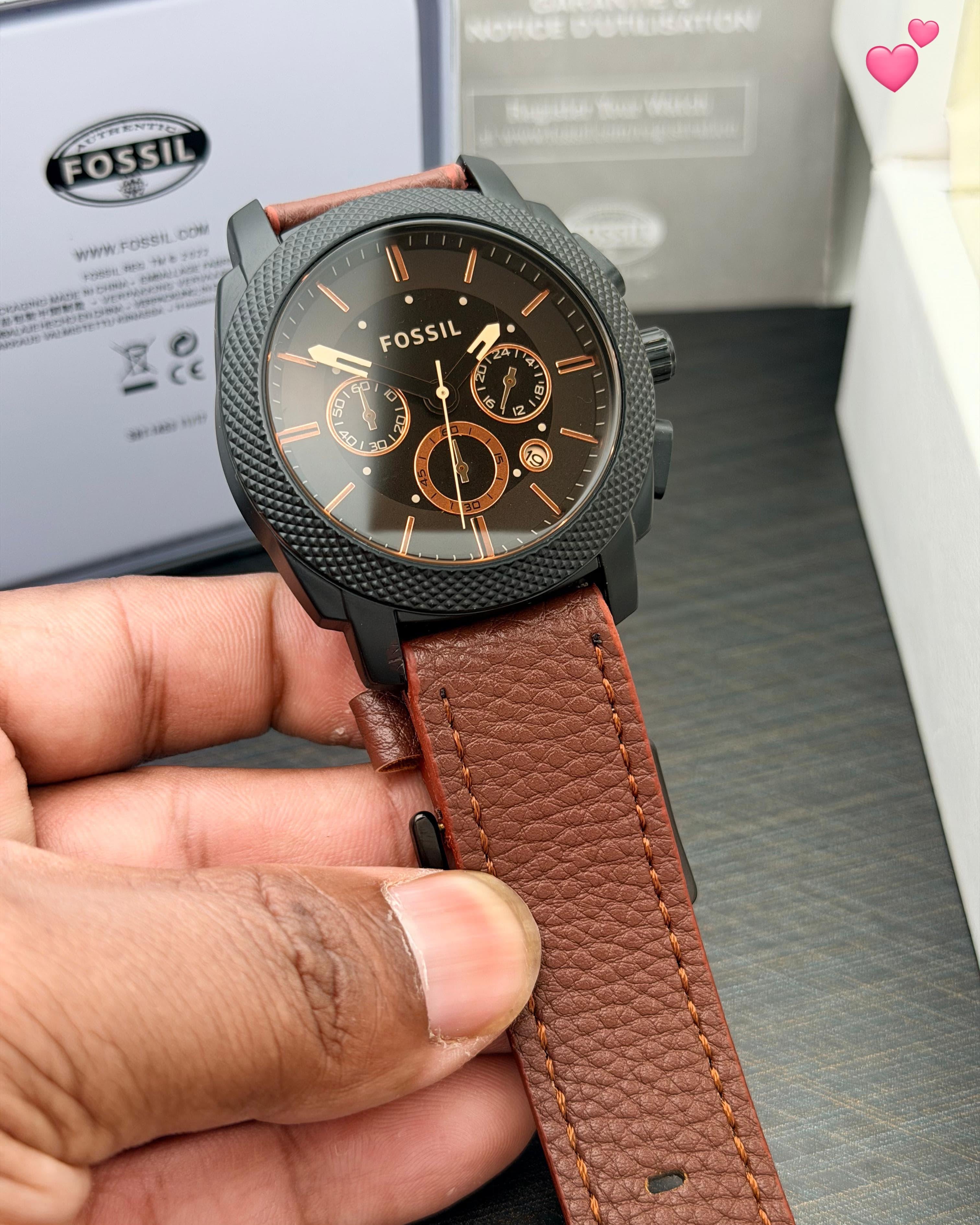 Fossil Crono d Leather