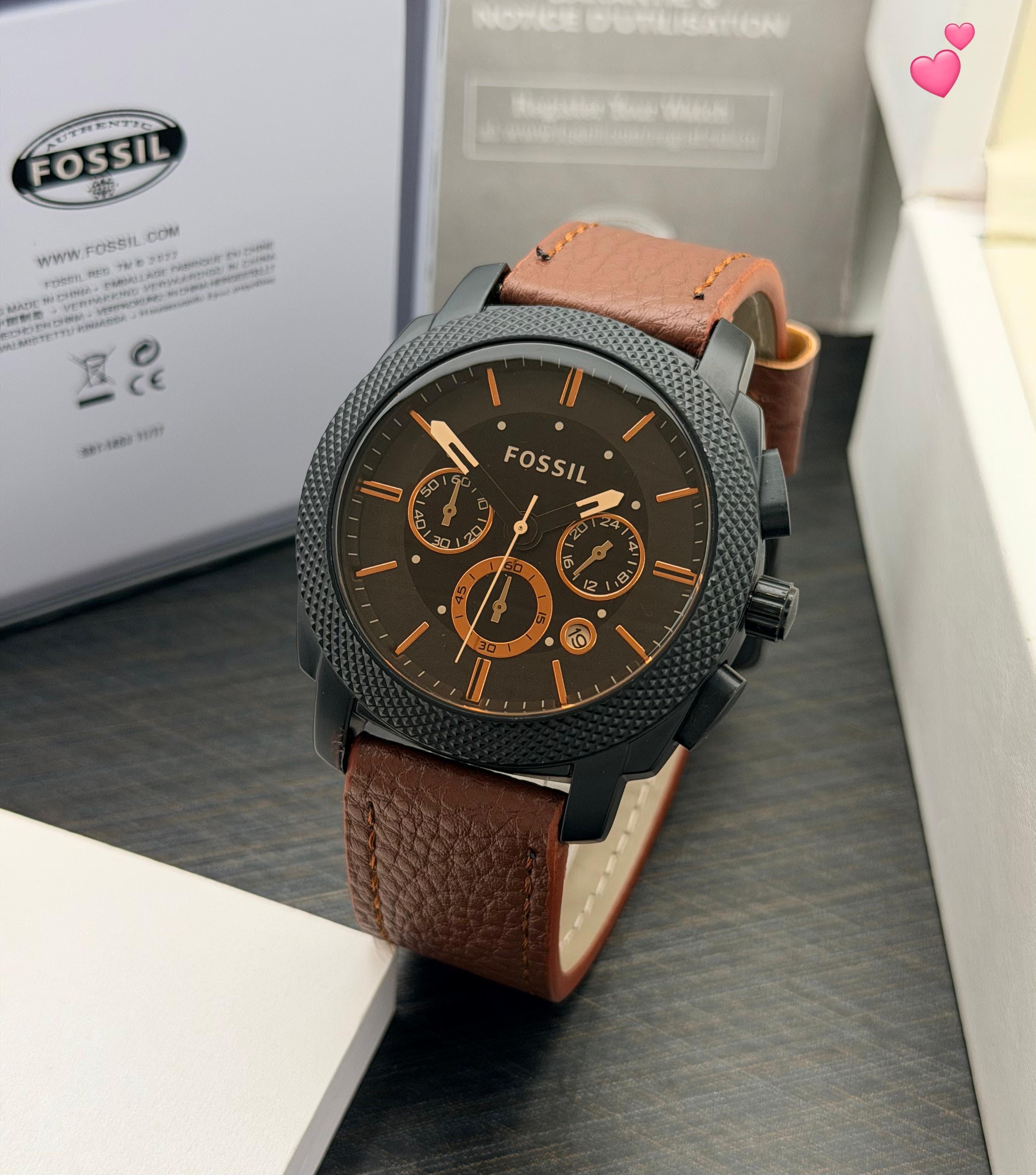 Fossil Crono d Leather
