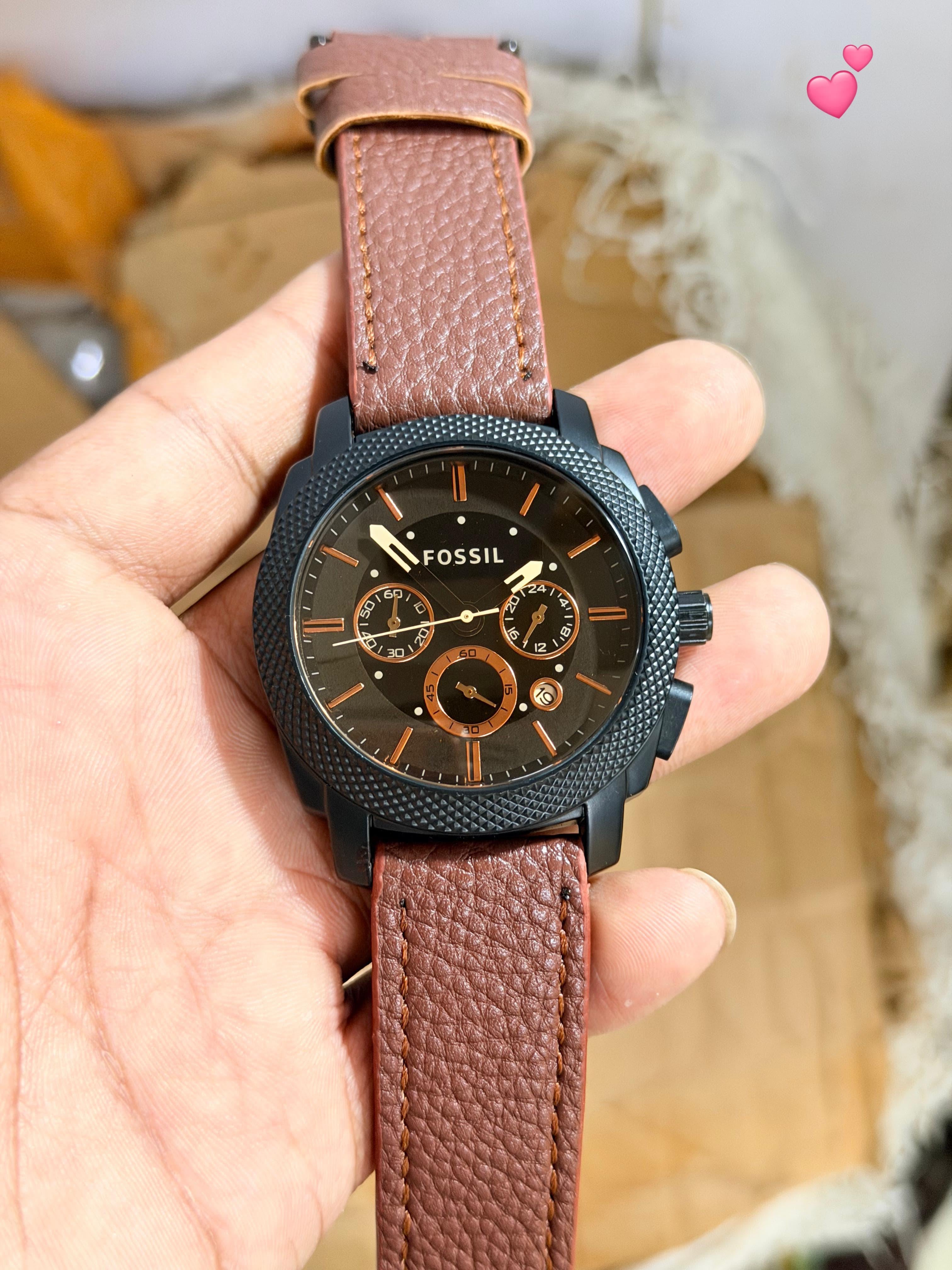 Fossil Crono d Leather